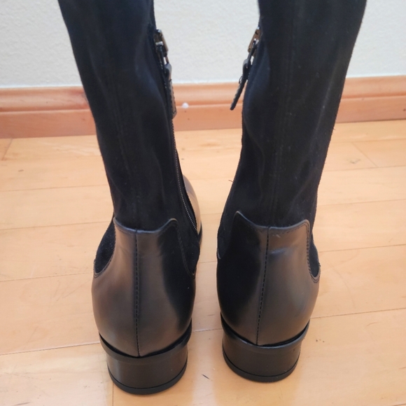 Aquatalia Lina Calf Suede Knee High Boots - Picture 8 of 10